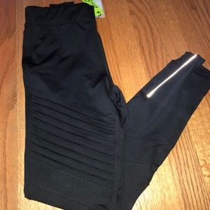 NWT Sam Edelman Black Moto Edgy Leggings